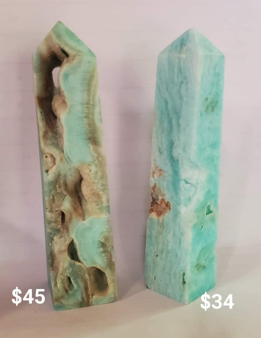 Hemimorphite towers