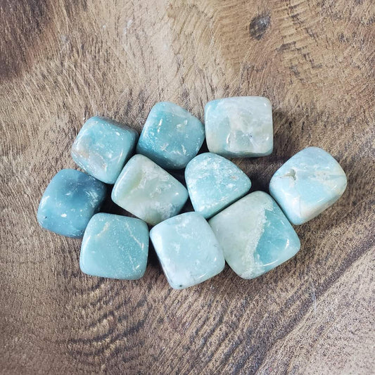 Caribbean Blue Calcite Tumble cubes