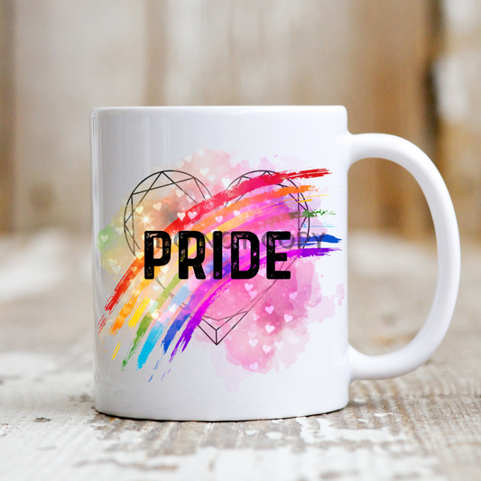 Pride Rainbow Heart Mug